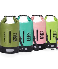 Sac à Vulcatron 20L Étanche avec Sangle Réglable pour Kayak et Bateau de Pêche