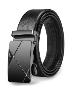 Vidsmow Ceinture Automatique Homme Sans Boucle, Ceinture Cuir 35 mm pour Homme, Confort Optimal Style Élégant