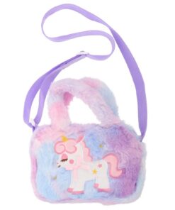 Sac Bandoulière TOYANDONA Licorne Pérenne pour Garçon et Fille - Petit Sac Carré Doux Usage Quotidien et Sorties