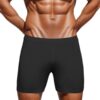 Boxer générique pour homme - Long - Respirant - Séchage rapide - Coupe idéale - Taille moyenne - Élastique - Sous-vêteme