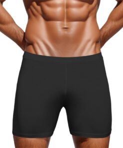 Boxer générique pour homme - Long - Respirant - Séchage rapide - Coupe idéale - Taille moyenne - Élastique - Sous-vêteme