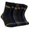 Chaussettes de travail Lucchetti Socks Milano en coton éponge noir ou assorti pour homme sécurité renforcée