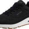 Skechers Uno Stand On Air Baskets Homme Noir Durabuck Trimmé Noir 43 EU
