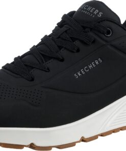 Skechers Uno Stand On Air Baskets Homme Noir Durabuck Trimmé Noir 43 EU