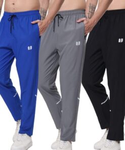 HPbyGSTAE Pantalons de survêtement athlétiques Lot de 3 pour Homme avec Poches élastiques à Fermeture éclair