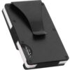 MIGURA Portefeuille pour homme Noir mat avec blocage RFID - Minimalisme et sécurité pour homme - Clip Slim Wallet Métall
