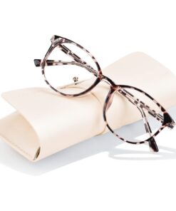 FONHCOO Lunettes Anti-Lumière Bleue, TR90 Ultra-légère Repos Verres Transparent Unisexe Protection UV Écran Femmes et Ho