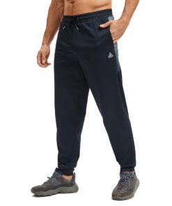 Pantalon de jogging AMZSPORT homme léger avec poches à fermeture éclair respirant pour gym, course et loisirs