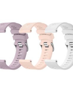 bracelet de fitness Wanme compatible Garmin Forerunner 245/645/645 Music pour Femme et Homme, bracelet silicone classiqu