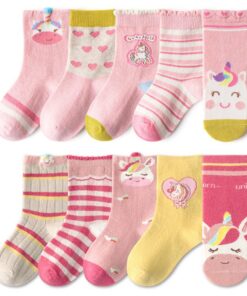FedMois 10 Paires Chaussettes chaudes en coton pour enfants à l'occasion de l'hiver - Idéal pour les garçons et les fill