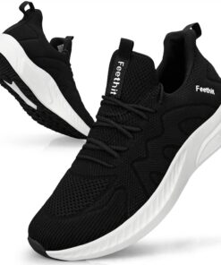 Feethit Baskets de Sport Homme | Respirant | Mode de Marche | Fitness | Running | Tennis Outdoor | Gym | Jogging | Comfo