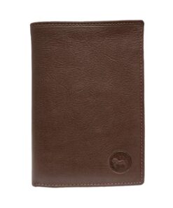 LOLUNA Grand Classique Portefeuille Homme en Cuir Protection RFID - Idée Cadeau Noël, Fête, Anniversaire - Marron