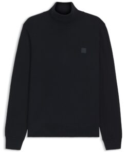 BOSS Hommes Akiro Pull à col roulé Regular Fit en Coton et Cachemire pour Hommes Affaires ou Week-end Chauffant et Doux