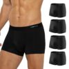 Boxer Homme Modal Caleçon Doux et Respirant Confortale Confort Lot de 4