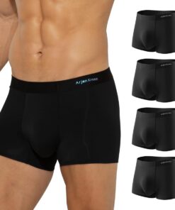 Boxer Homme Modal Caleçon Doux et Respirant Confortale Confort Lot de 4