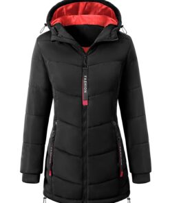 CMTOP Manteau Femme Hiver Chaude Couleur Unie Global Recycled Standard