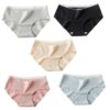 Ipetboom 5 pièces culottes sans couture coton respirant pour femmes colorées et douces pour l'été