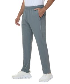 Pantalon de Jogging Rvinroo Homme - Athlétique et Extensible, Pantalon de Sport pour Homme Imperméable avec Poches Zipée