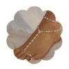 Yheakne Boho Perle Sandale Pieds Nus Bracelet De Cheville Or Perle Anneau Cheville Été Chic Pour Femmes Et Filles