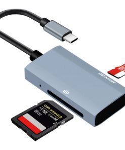 Lecteur SD USB C Peut Lire Deux Cartes Simultanément Compatible iPhone 16 MacBook iPadkelihos-card-reader-vers-usb-c-lit