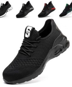 Chaussures de Sécurité Nasogetch Homme - Chaussures de Travail Légères et Respirantes pour Homme et Femme - Baskets de