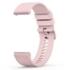 Wanme 22mm Bracelet de Montre en Silicone Souples pour Homme et Femme avec Boucle Déploiement Rapide et Rose
