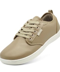 MaxVinci Large Pieds Nus Chaussures pour Tous les Sexes Adultes PU Cuir Fashion Trainers Fitness Chaussures Légères mini
