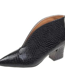 Bottines à talons hauts motif serpent femme | Antidérapantes et confortables | En cuir