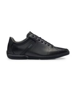 BOSS Hommes Saturn Low Baskets en Cuir Anti-Odeurs pour Hommes en Mode