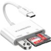 Adaptateur Carte SD USB C KiWiBiRD Lecteur carte SD pour Mac iPhone 17 16 15 Air Plus Pro MaxCompatible avec iPad PC App