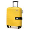 Valise rigide WITTCHENABS 4 roulettes Bagage à main JAUNE Air France Easyjet Ryanair
