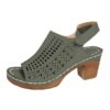 Allbestop Sandales Femme Été Confortables pour Pieds Large, Sandales à Talons Basse pour Mariage, Pantoufles Confort d'É