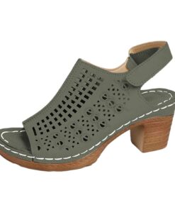 Allbestop Sandales Femme Été Confortables pour Pieds Large, Sandales à Talons Basse pour Mariage, Pantoufles Confort d'É