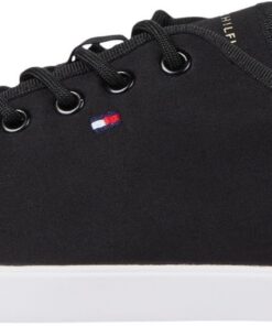 Tommy Hilfiger Fw0fw08641 Bottines en toile pour femme en lacet - Bottes de ville - Confort - Taille disponible