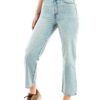 Levi's Ribcage Straight Ankle Jeans Femme Élégants et confortables Pantalons taille haute Femmes Modèle 27x34cm Top Vent