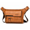 Sacoche Bandoulière Cuir Homme Voyage Randonnée Travailler