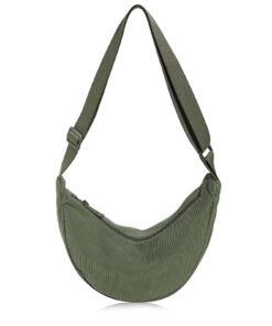 Sac Banane Velours Côtelé pour Femmes, Sangle Réglable - Voyage & Shopping