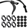 Glanzend 12 paires de lunettes antidérapantes en caoutchouc pour lunettes de soleil et de lecture | Stoppeurs universels
