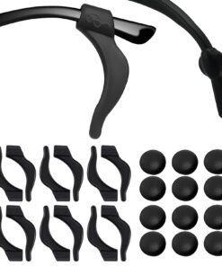 Glanzend 12 paires de lunettes antidérapantes en caoutchouc pour lunettes de soleil et de lecture | Stoppeurs universels