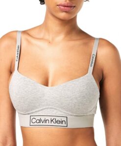 Calvin Klein Brassière Femme Sans Doublure - Mini-Ras Du Cou Élégant, Soutien-Gorge Sport Bref et Respirant pour Activit
