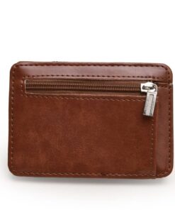 MUZIT Portefeuille Multifonction Homme - Porte-Cartes Pince à Billets pour Homme - Noir