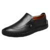 Chaussures en cuir generiques pour homme noir confortables été classiques