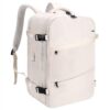 Sac à dos de voyage HOMIEE extra large blanc, imperméable avec port de charge USB, pour ordinateur portable et avion