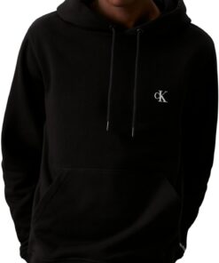 Titre SEO optimisé : Calvin Klein Sweat-Shirt Homme CK Essential avec Capuche - Chaude et Confortable pour la Saison Hiv