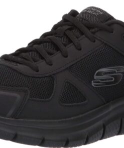 Skechers Track-scloric 52631-bbk, baskets homme, confort, hommes, sports, souples, tailles disponibles, tendances runner