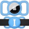 Support de collier Wanme pour Airtag bleu, accessoires de suivi GPS Airtag pour chiens, étui de protection Wanme pour Ai