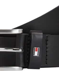 Tommy Hilfiger Ceinture Homme en Cuir 3,5 cm Denton New – Étui pour Homme – Ceinture Classique de Mode