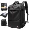Sacs de voyage PZCC 62L, sac à dos à vide voyage extensible, pour voyageurs en mouvement, sac anti-vol avec pompe aspira
