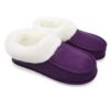 Chaussons Mocassinspour Femme en Micro Daim Doublure en Peluche Chaude ofoot Chaussons Antidérapants