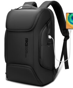 Bange Sac à Dos Unisexe - Design Ergonomique et Léger pour la Vie Quotidienne et le Voyage - 25L, Noir et Bleu Marine